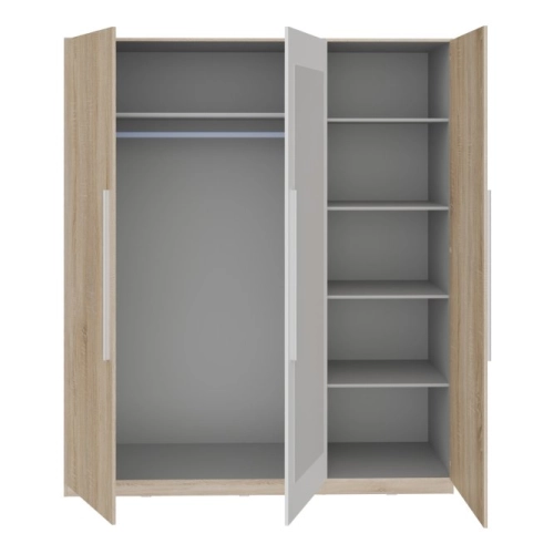 Szafa ubraniowa Dąb Sonoma z białym